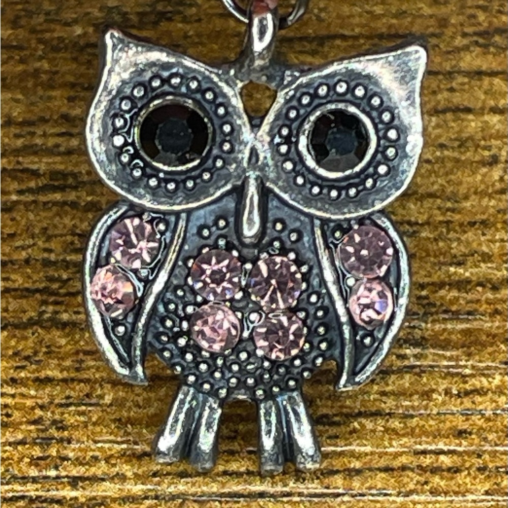 Silver Tone Owl Pendant